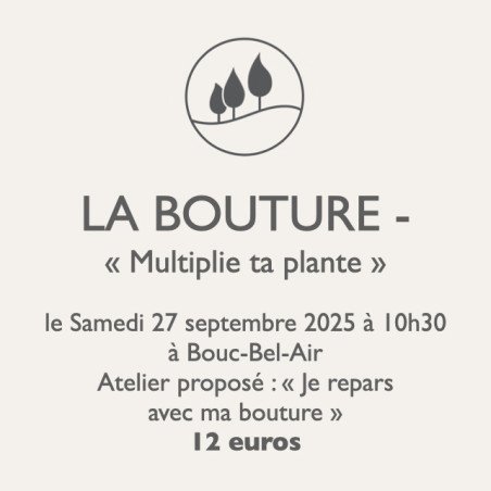 Atelier jardinage - La Bouture