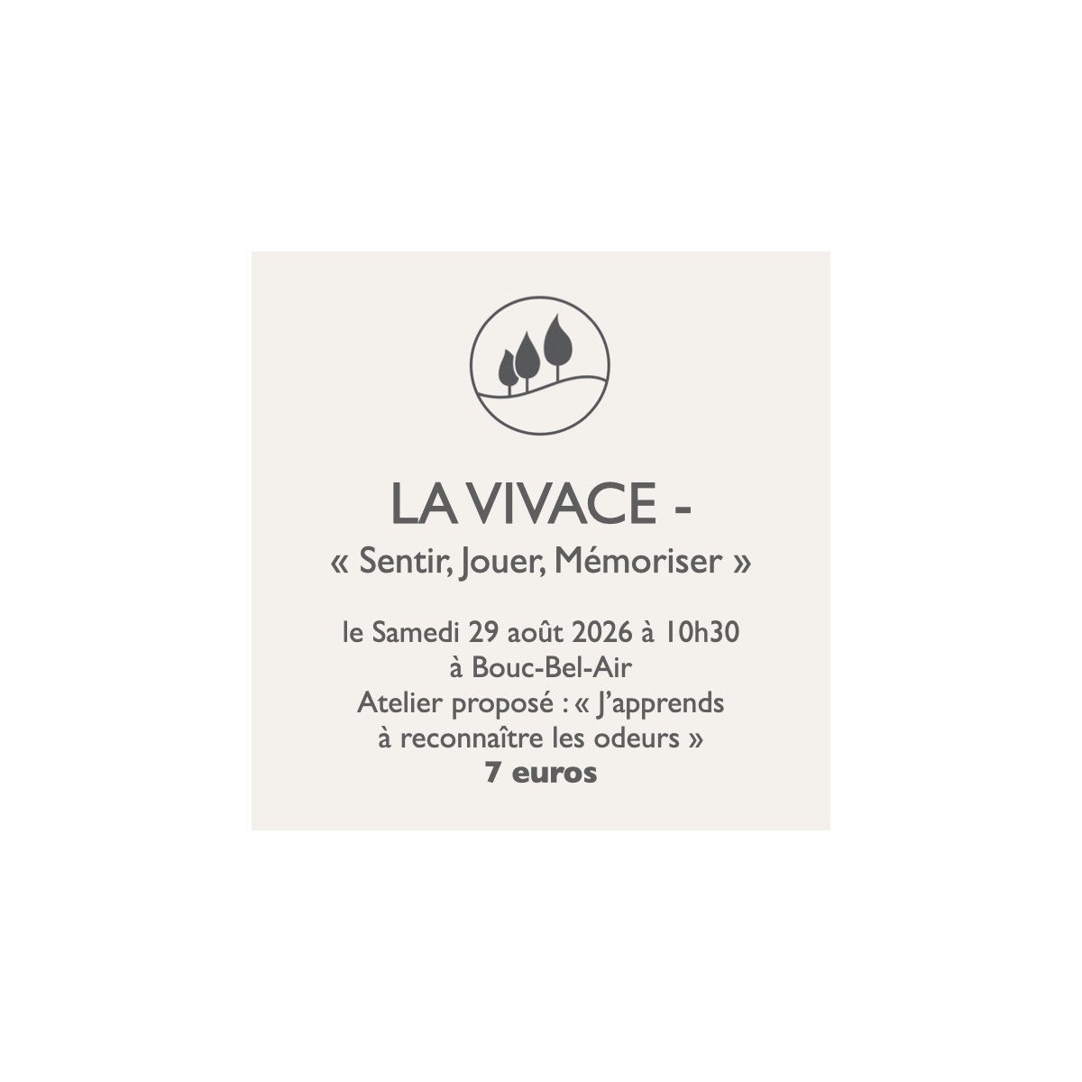 Atelier jardinage - La Vivace