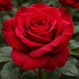 Rosier buisson ‘Valentino’ – Rose rouge velours à grandes fleurs à Bouc-Bel-Air, Marseille, Aix-en-Provence | Pépinière Faure