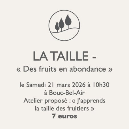Atelier jardinage - La Taille